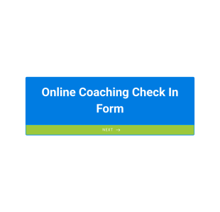 Online Coaching Check In Form Template