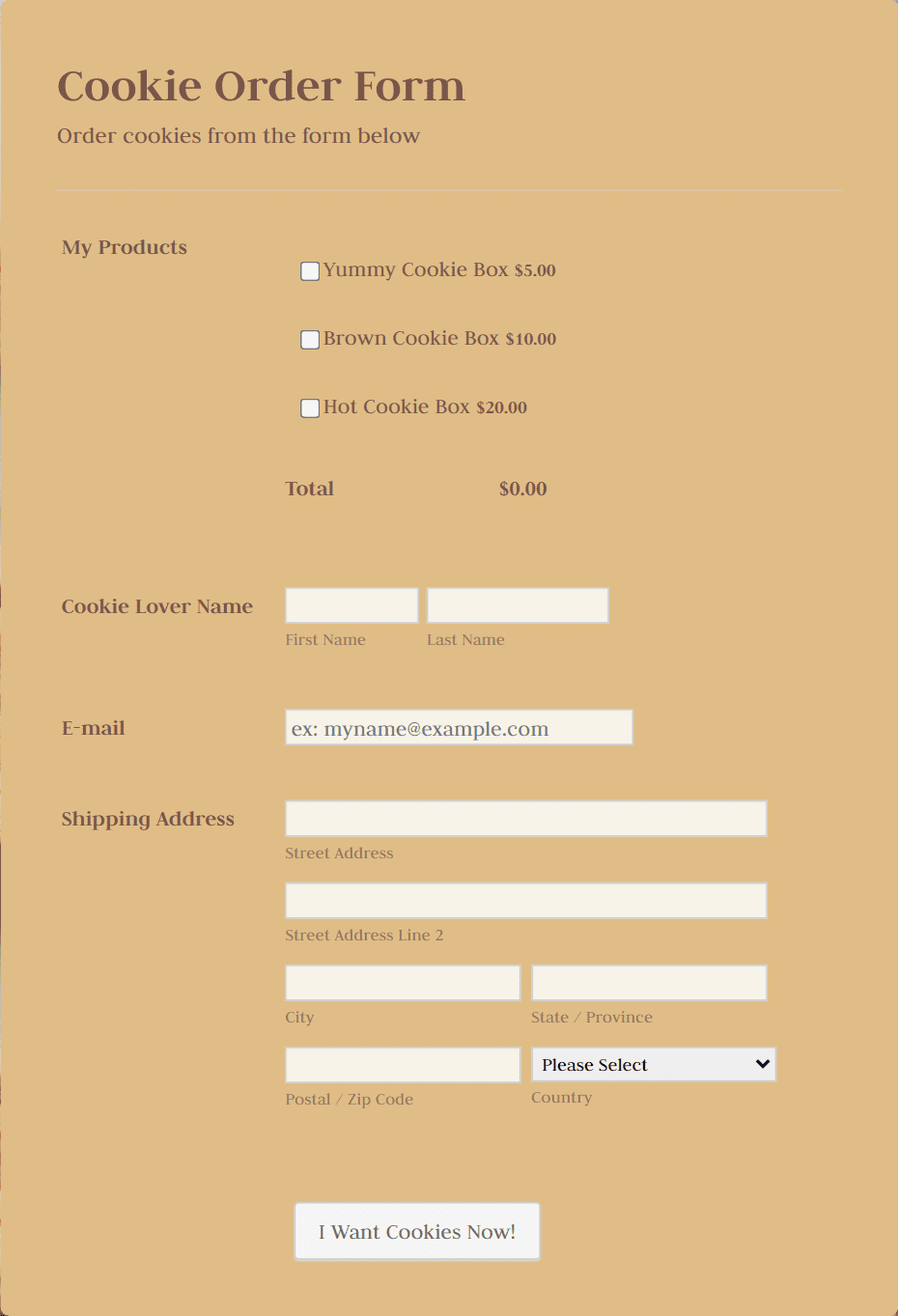 cookie-order-forms-jotform for Printable Cookie Order Form Template Free Cookie Order Forms | Jotform for Printable Cookie Order Form Template Free