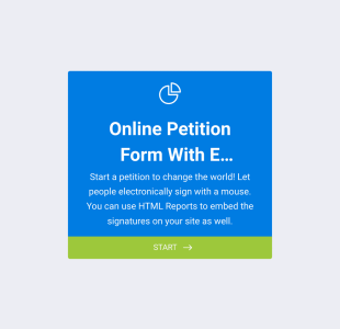 온라인 전자서명 청원 폼 Form Template