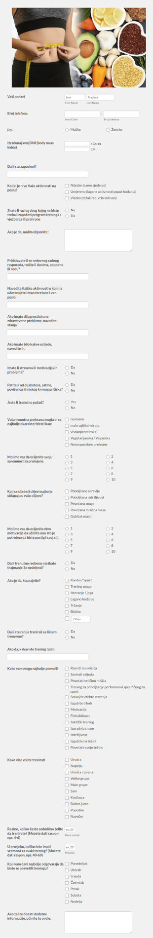 Online Fitness Transformacija