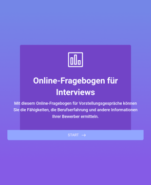 Online Fragebogen Für Interviews