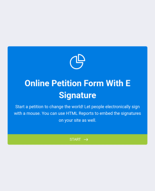 Online Petition Form With E Signature