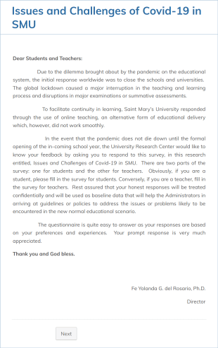 Online Teaching Performance Questionnaire For Teachers Form Template
