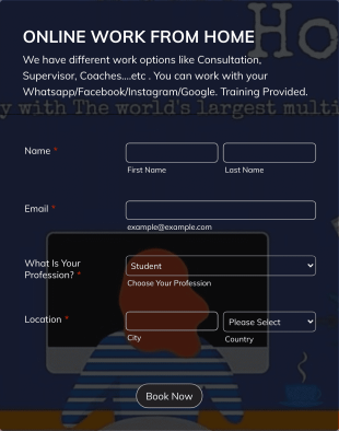 Online Work From Home Form Template