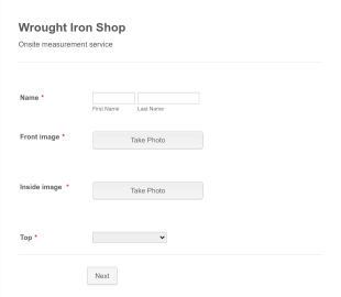 Onsite Measurement Form Template