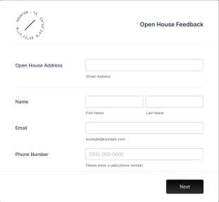 Open House Feedback Form Template