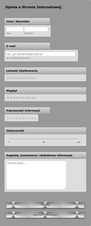 Opinia O Stronie Internetowej