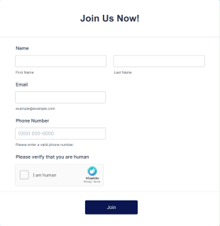 Opt In Form Template