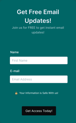 Opt In Form Get Free Email Updates!