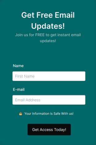 Opt In Form Get Free Email Updates!