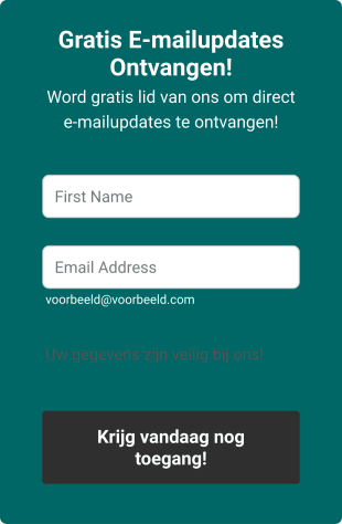 Opt In Formulier Gratis E Mailupdates Ontvangen! Form Template