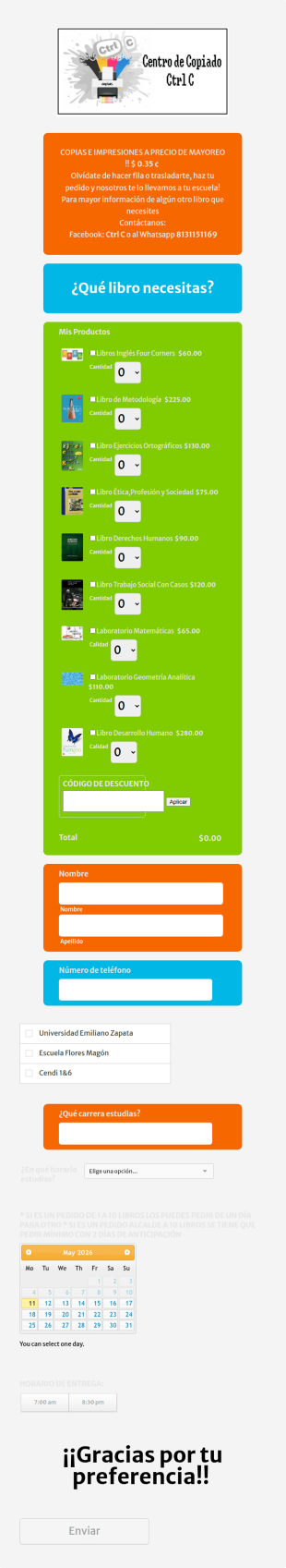 Orden De Copias E Impresiones