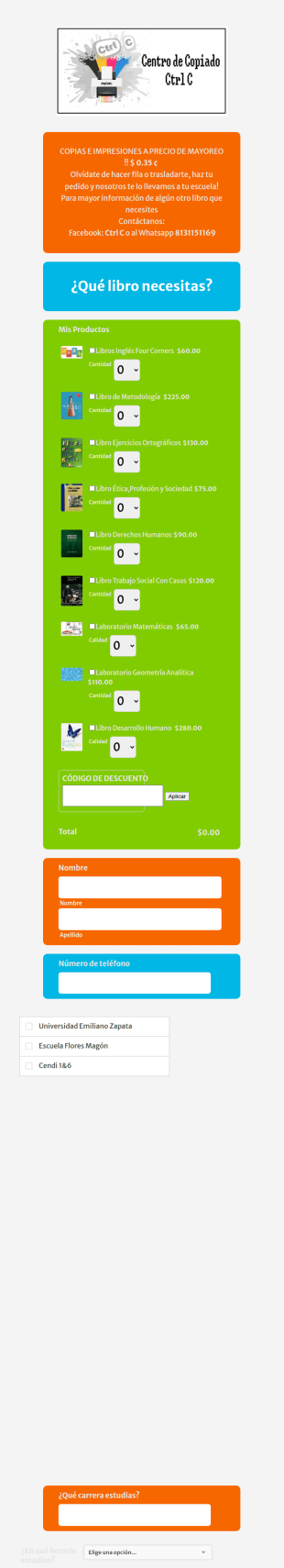 Orden De Copias E Impresiones
