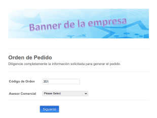 Fomulario De Orden De Pedido Form Template