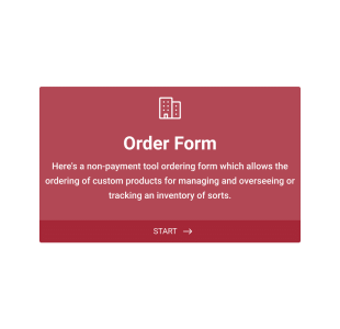 Custom Simple Order Form Template