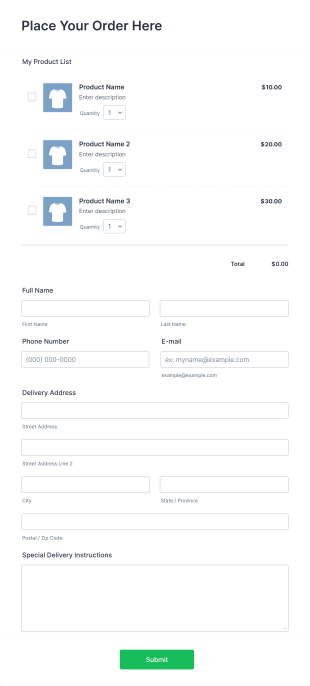 Salesforce Order Forms | Jotform for Salesforce