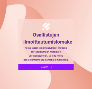 Osallistujan Ilmoittautumislomake Form Template