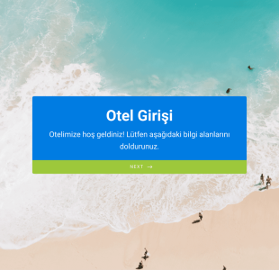 Otel Giriş Form Template