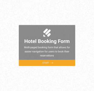 Otel Rezervasyon Formu Örneği Form Template