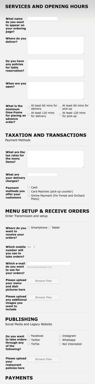 OTO Registration Form Form Template