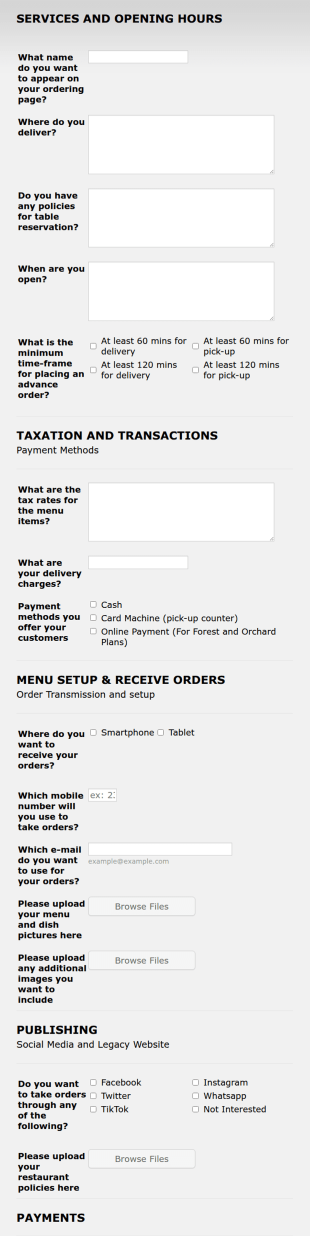 OTO Registration Form Template