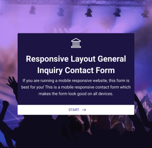 一般的なお問い合わせフォーム Form Template