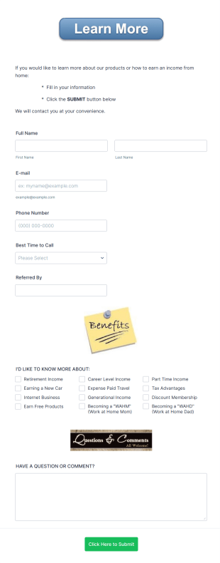 Product Training Request Form Template