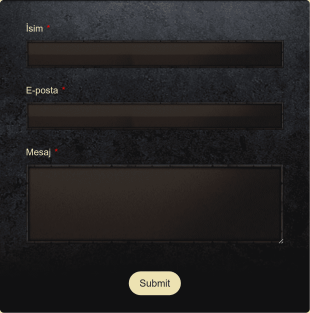 Oyun Sitesi İletişim Form Template