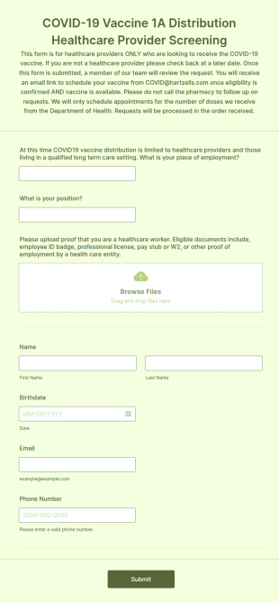 PA Pharmacy 1a COVID Screening Template