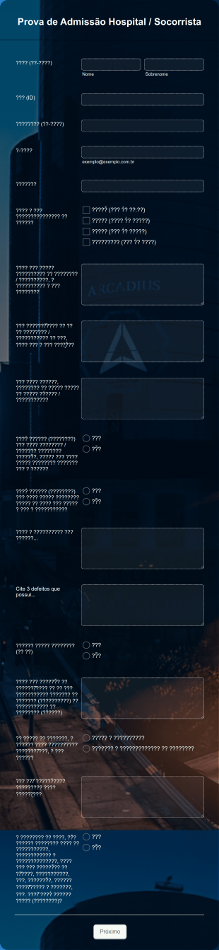 𝐄𝐝𝐢𝐭𝐚𝐥 𝐇𝐨𝐬𝐩𝐢𝐭𝐚𝐥 Para Gta Rp Form Template