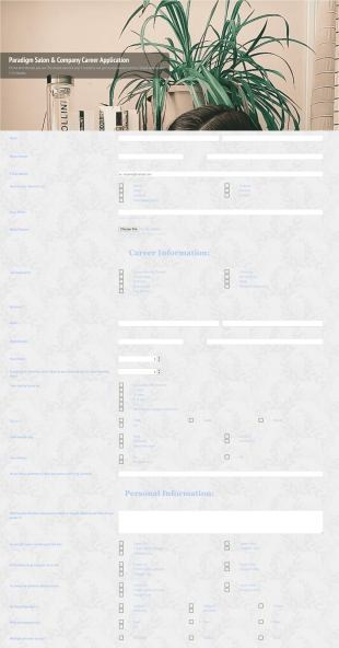 Paradigmn Form Template
