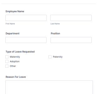 Parental Leave Request Form Template