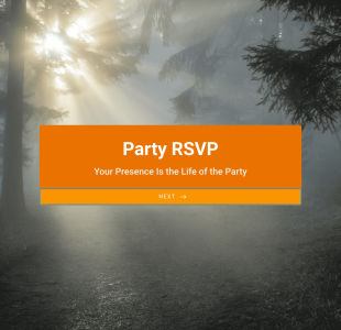 Party RSVP Form Template