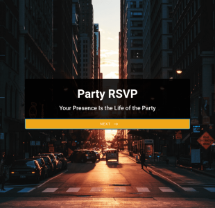 Party RSVP Form Template