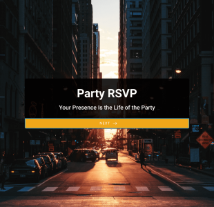 Party RSVP Form Template