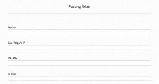Indonesian Advertising Form Template