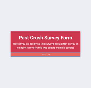 Past Crushes Survey Form Template