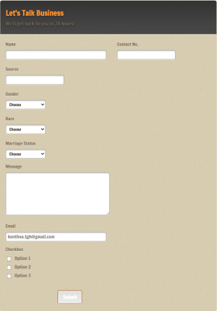 Pastel Form Template