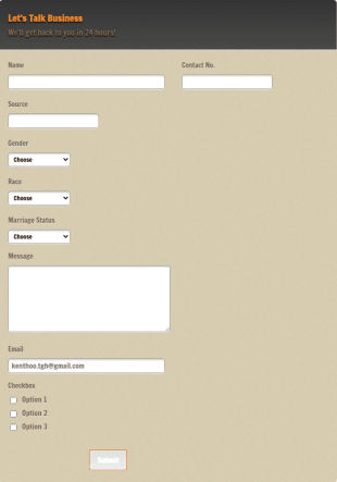 Pastel Form Template