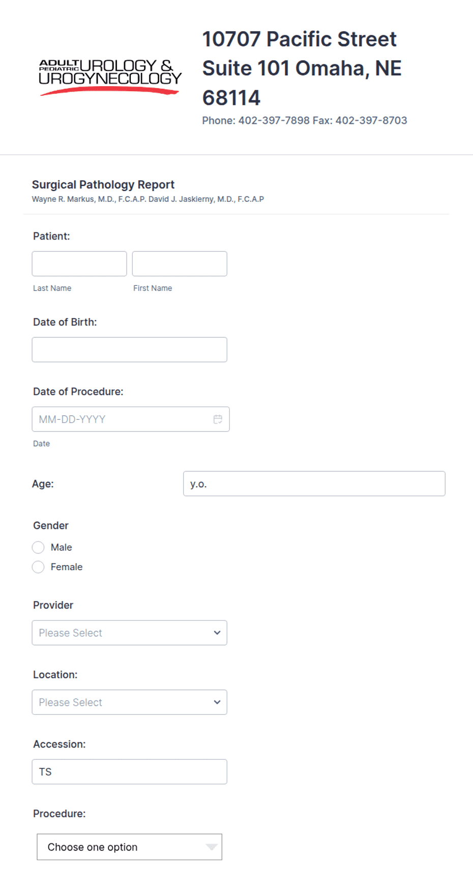 Pathology Query Template Pathology Template Form Template | Jotform