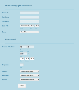 Patient's Demographic Information Form Template