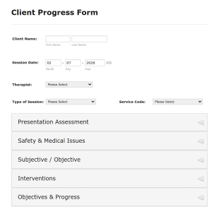 Patient Progress Form Template