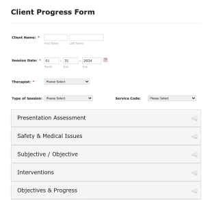 Patient Progress Form Template