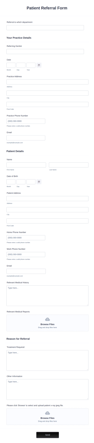 Patient Referral Form Template