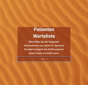 Patienten Warteliste Form Template