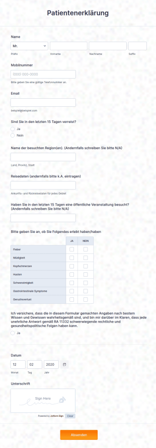 Patientenerklärung