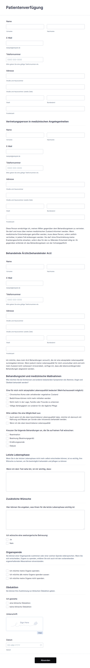 Patientenverfügung