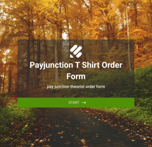 PayJunction T Shirt Order Form Template