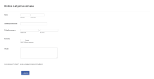 PayPal Lahjoituslomake Form Template