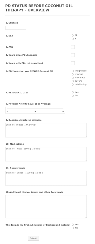 Pd Status Form Template